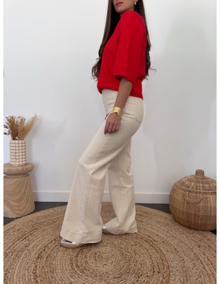 Charlie - pull rouge