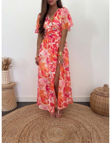 Solia - robe longue fleurie