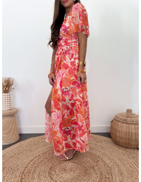 Solia - robe longue fleurie