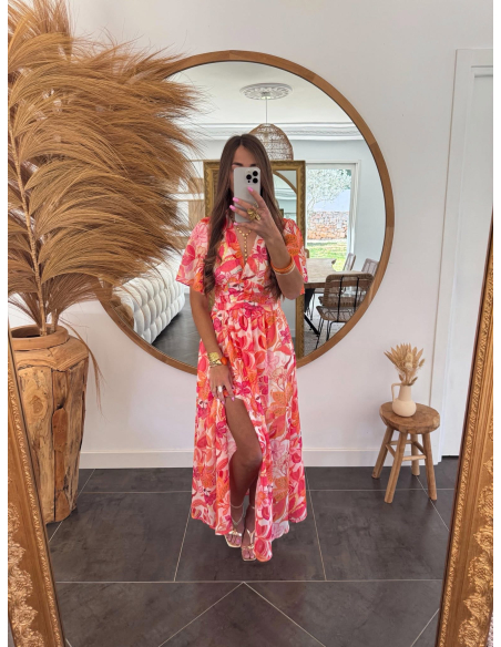 Solia - robe longue fleurie