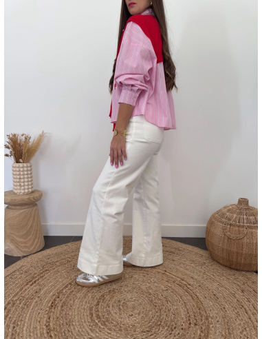 Beline - chemise 2 en 1 rayée