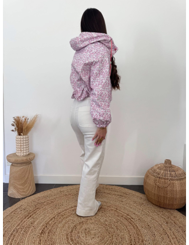 Natio - parka fleuri rose