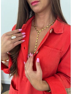 Aubry - collier en Y doré