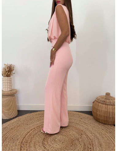 Colombe - combinaison rose poudré