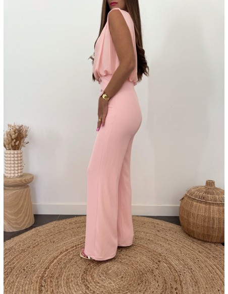 Colombe - combinaison rose poudré