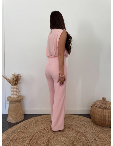 Colombe - combinaison rose poudré