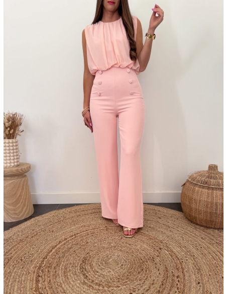 Colombe - combinaison rose poudré