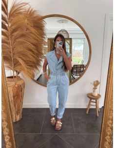 Sandy - combinaison en jean bleu