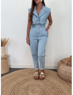 Sandy - combinaison en jean bleu 2