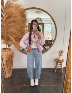 Natio - parka fleuri rose