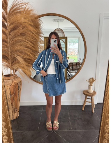 Morgane - jupe-short en jean