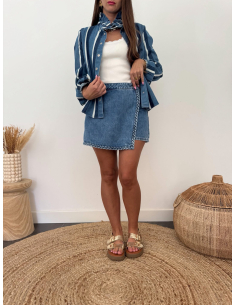 Morgane - jupe-short en jean 2