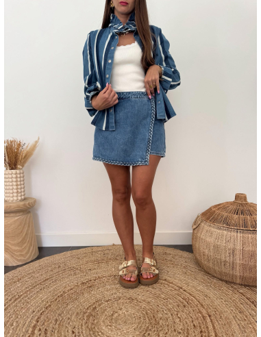 Morgane - jupe-short en jean