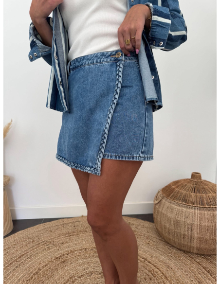 Morgane - jupe-short en jean