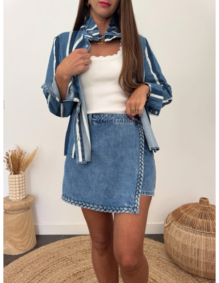 Morgane - jupe-short en jean