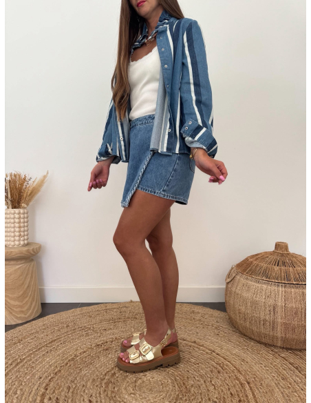 Morgane - jupe-short en jean