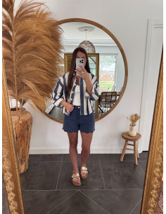 Ricci - short en jean marine