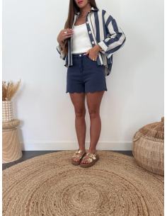 Ricci - short en jean marine 2