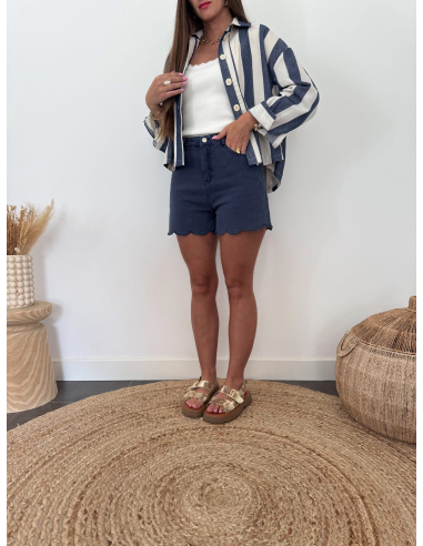 Ricci - short en jean marine
