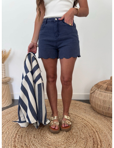 Ricci - short en jean marine