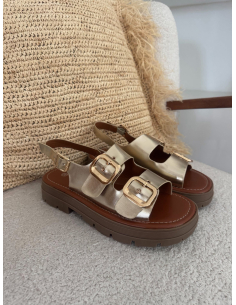 Gao - sandales dorées 2