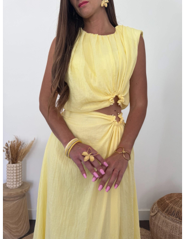 Lio - ensemble top & jupe jaune