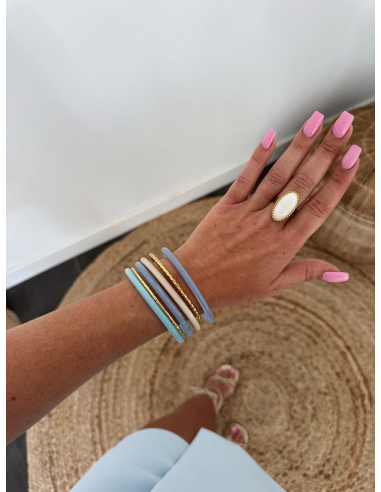 Jonas - bracelets bleu ciel
