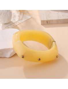 Britany - jonc en résine jaune 2