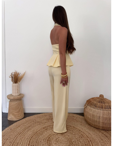 Pedra - pantalon de tailleur jaune