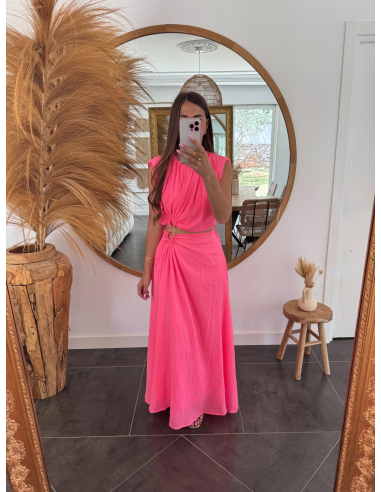 Lio - ensemble top & jupe rose