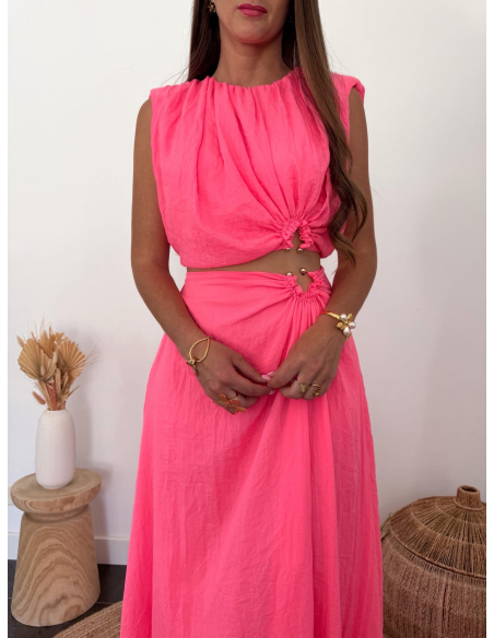 Lio - ensemble top & jupe rose