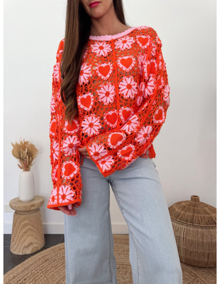Cleanne - pull en crochet