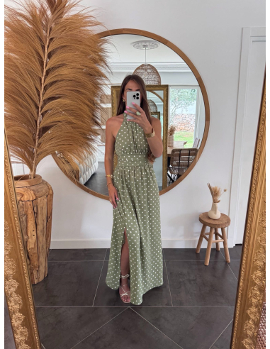 Esther - robe longue à pois