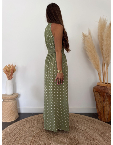 Esther - robe longue à pois