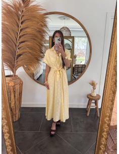 Adrielle - robe chemise à pois