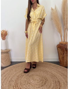 Adrielle - robe chemise à pois 2
