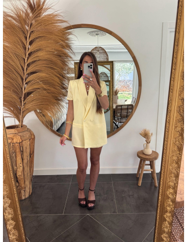 Rachel - combishort blazer jaune