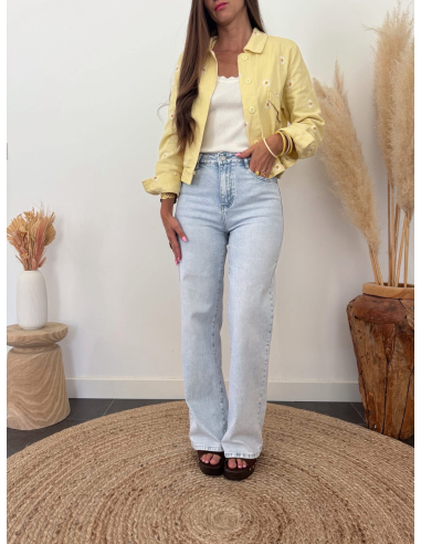 Livie - veste marguerite jaune