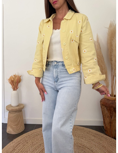 Livie - veste marguerite jaune