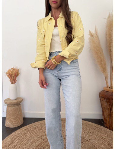 Livie - veste marguerite jaune