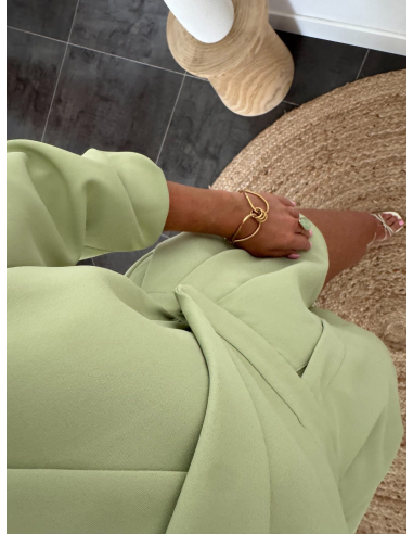 Avelia - combishort blazer vert pistache