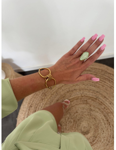 Clem - bague pierre vert d'eau 2