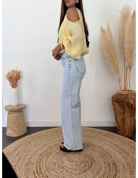 Pavel - jean wide leg bleu