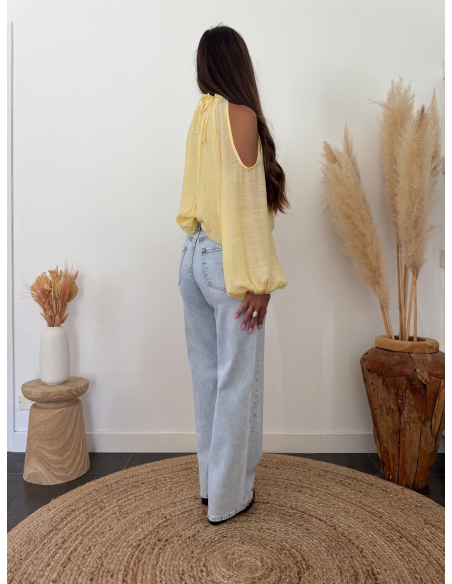 Pavel - jean wide leg bleu