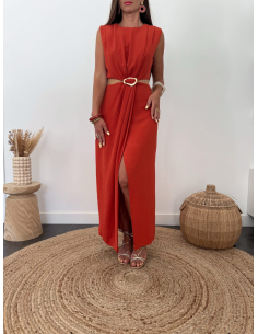 Meryle - robe terracotta 2