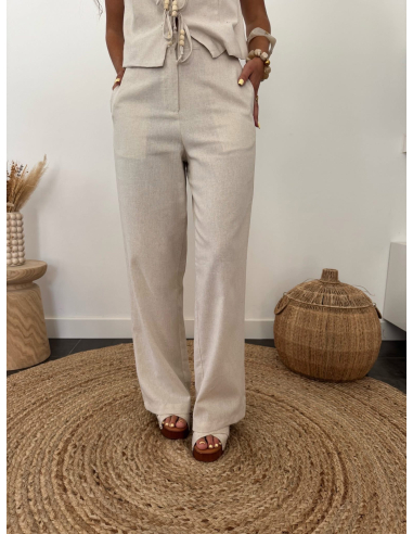 Orsay - pantalon en lin naturel