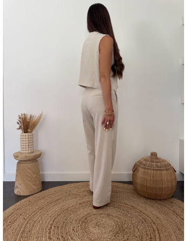 Orsay - pantalon en lin naturel