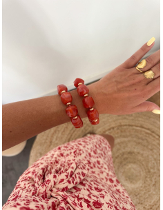 Diyan - bracelet terracotta