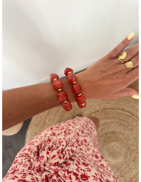 Diyan - bracelet terracotta