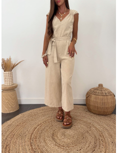 Evelyn - combinaison 7/8 beige 2